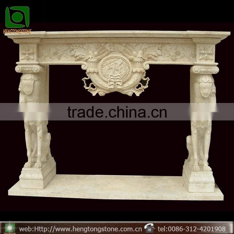 Indoor Marble Fireplace Mantel Shelf