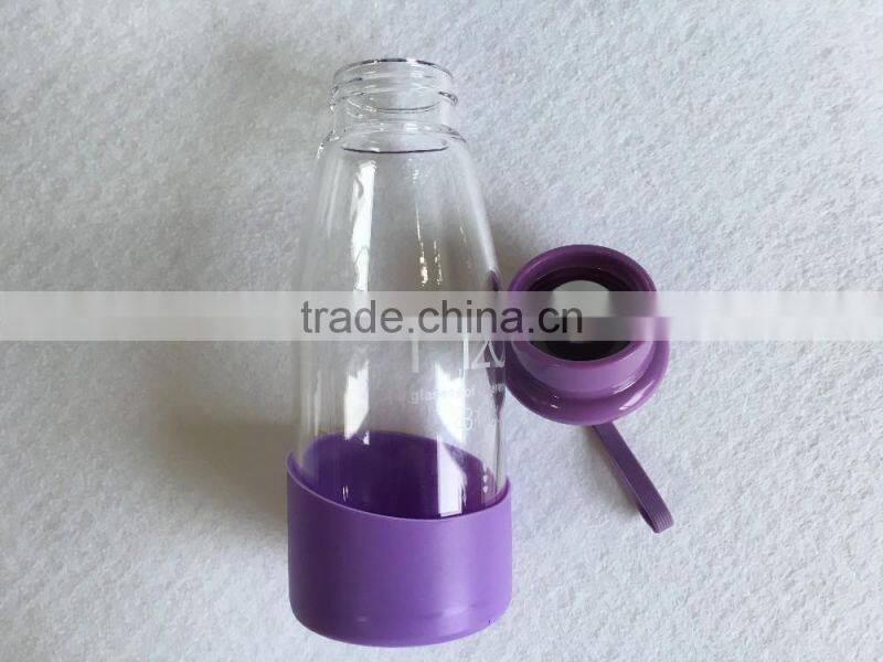 Portable Borosilicate glass, 360ml capacity, eleganty talll ,FDA standard,