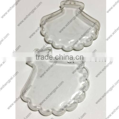 Cleverish portable cute transparent shell plastic storage jewelry wedding box kit