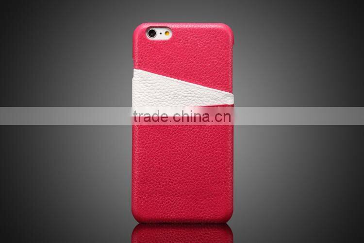Genuine leather back cover, multi color leather case for iphone 6s / plus