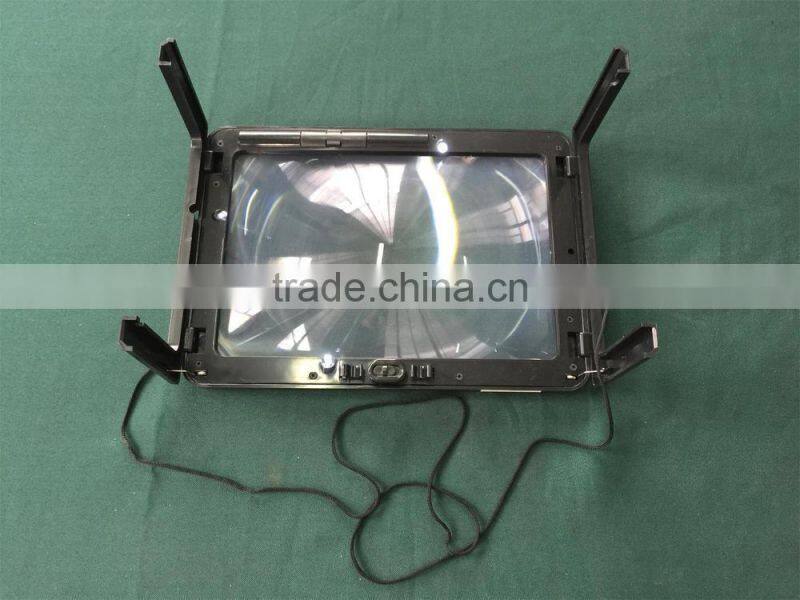 Wood Lighted Stand Magnifier/Read Magnifier/magnifiers with light stand/table stand magnifier