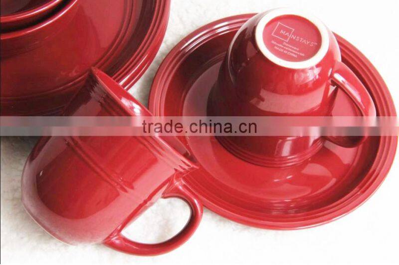 Stock 16pcs stoneware dinner set