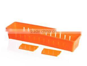 Fashion 3 Lattices Sundries Plastic Divided Storage Box/DIY Storage Box