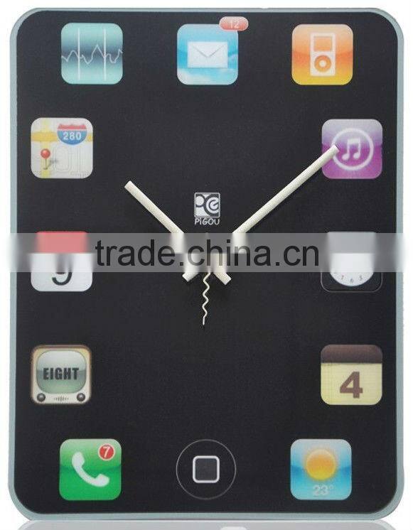 Supply creative tablet computer screen wall clock / mute scan wall clock