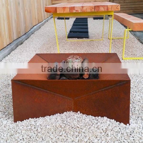 FO-9F03 Outdoor Large Corten Steel Fire pits