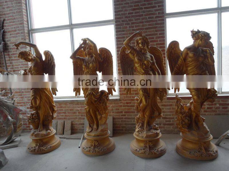 Four Seasons lady fiberglass resin statue,Large outdoor sculpture