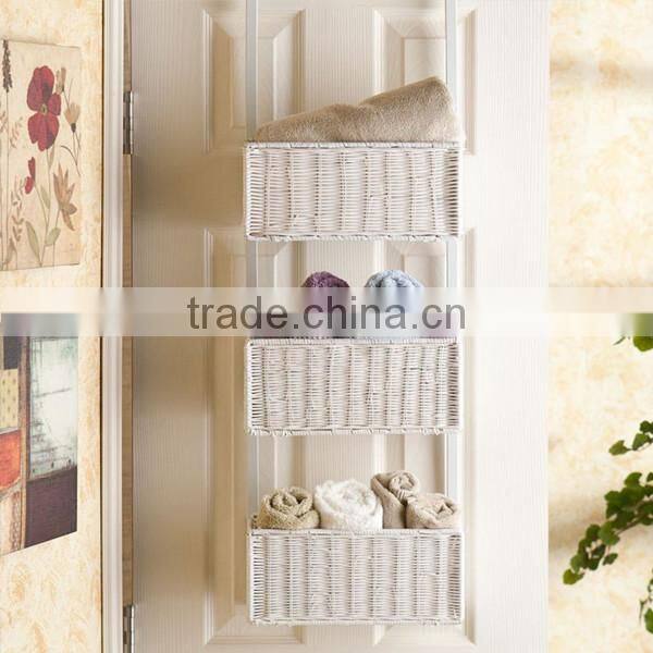 3 Tiers Over the Door plastic basket storage set hanging storage basket