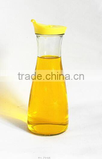 NEW DESIGN wholesale clear glass jar with plastic lid