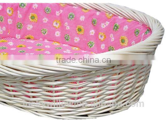 Purely natural handmade willow wicker pet bed