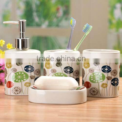 kids ceramic bathroom accessories set
