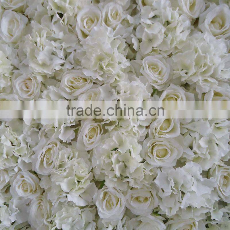 GNW FLW1507-1 Artificial Rose and Hydrangea Blossom Flower Wall for wedding decoration