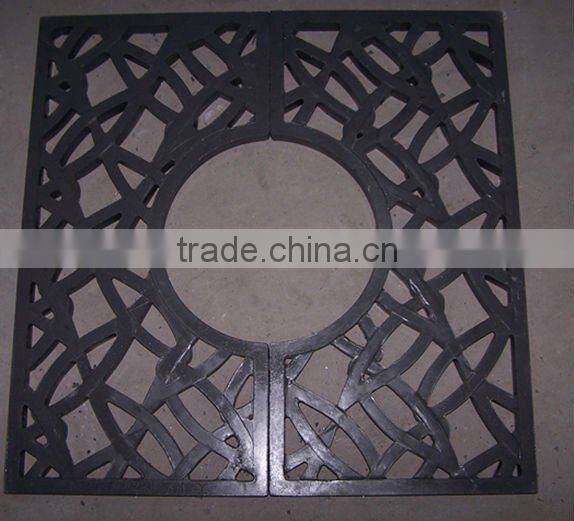 casting grey iron square tree grating,metal casting tree grating wholesales