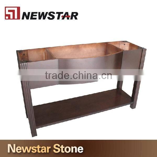Customized design bathroom wooden vanity sink base 52"W