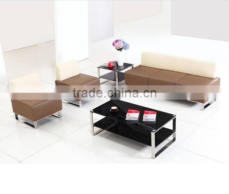 Hot sale small modern office sofa with cheap price waiting rest chair for shop public area furniture