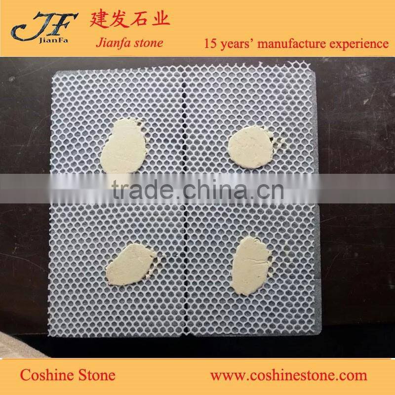 G684 flamed basalt pavers black granite spit mesh paving stone