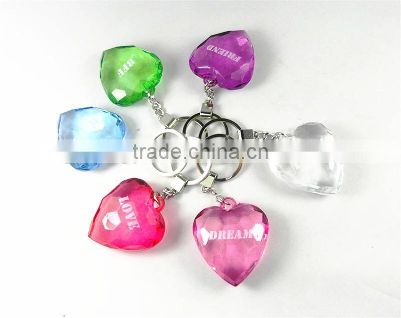 Valentine gifts Acrylic heart key rings key chain