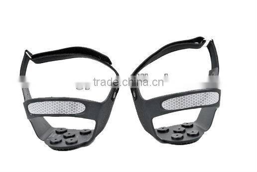 TPE+spring steel with reflecting strap snow and ice shoes Grips