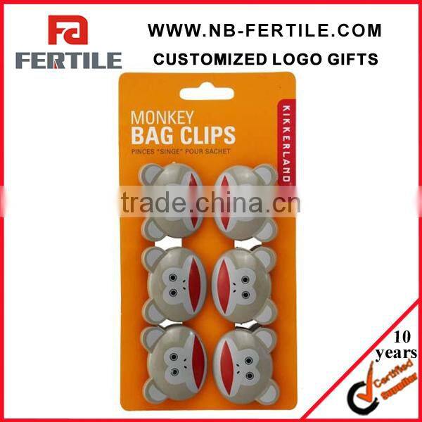 ZZY 215369 4pcs Plastic heart shape binder clip