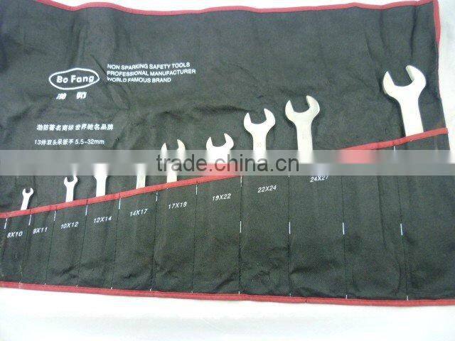 8*10 10*12 12*14 14*17 17*19 19*22 ....30*32mm Double Open End Wrench 9pcs D/E Open Spanner Open Jaw Spanner