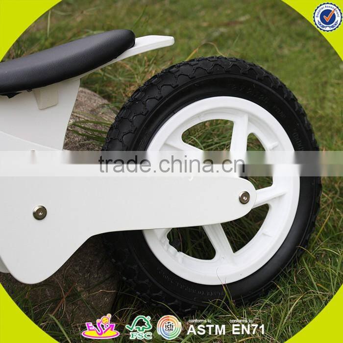2017 New design wooden white balance bike children wooden white balance bike baby wooden white balance bike W16C154