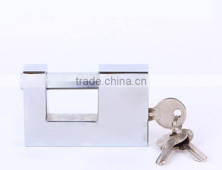 Solid brass rectangular globe mini padlock from 50mm size to 90mm