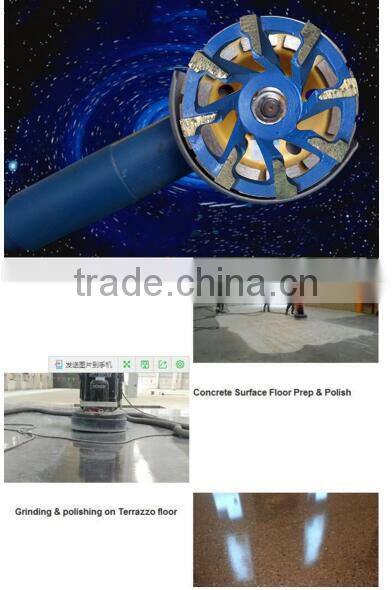 105mm L type segment diamond grinding wheel abrasive polishing disc for concrete granite marble double cup wheel