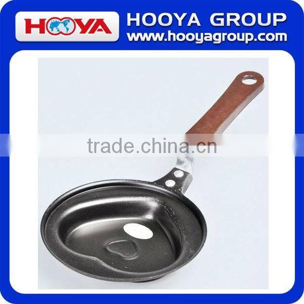 High quality iron non stick heart shaped egg fry pan