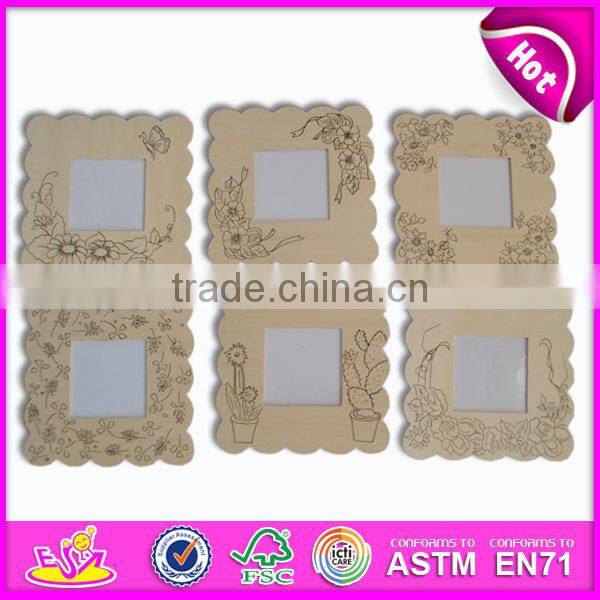 New wall ornament for kids,popular room decoration wooden toy photo frame,hot sale Splinting frame wall frame ornament WJ278460