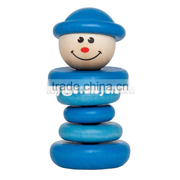 Creative educational wooden stacking toys for toddlers W13D077B