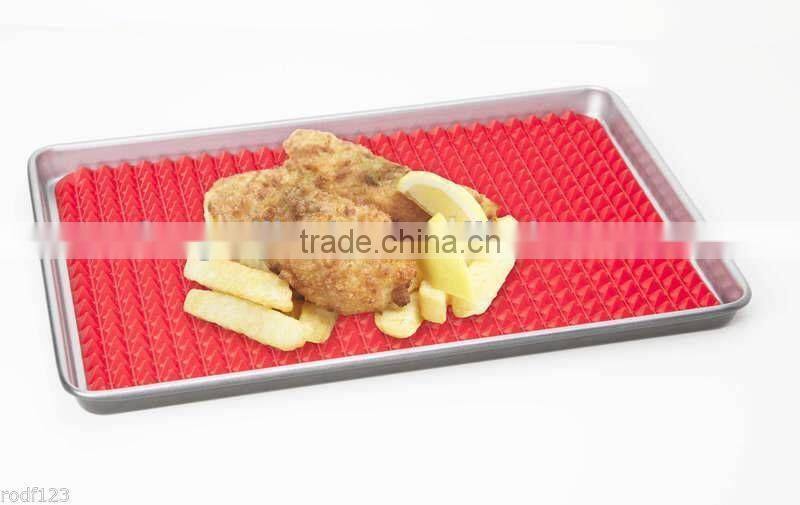 Pyramid Pan Silicone Baking Mat red color