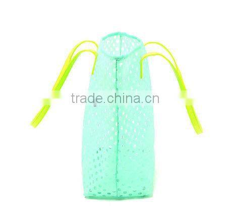 (OEM) transparent pvc clear beach handbag