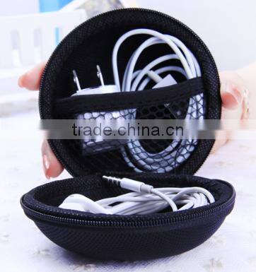 Black hot sale factory price high quality earphone case pouch for all phone