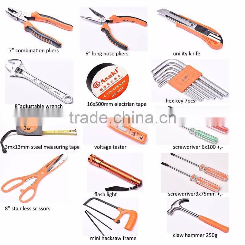 AK-9822 22pcs repairing electrician tool bag