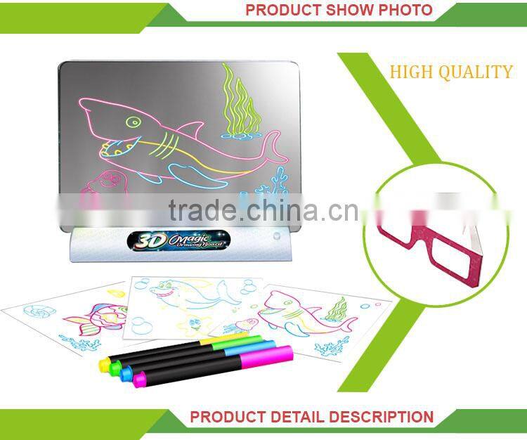 High Quality children Intelligent diy 3D magic drawing board