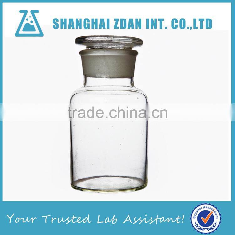 500ml Wide Mouth Clear Glass Chemical Reagent Bottles With Ground-in Glass Stopper