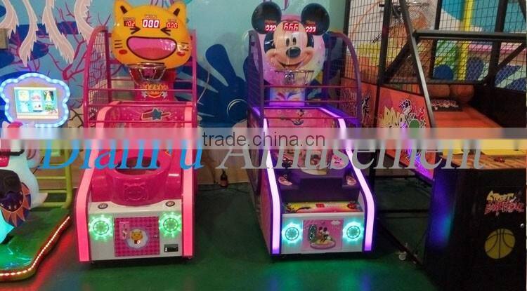 2016 Hot sale cute basketball arcade game machine kids basketball machine