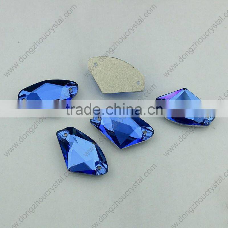 Flat Back Sew on Stone with 2 Holes