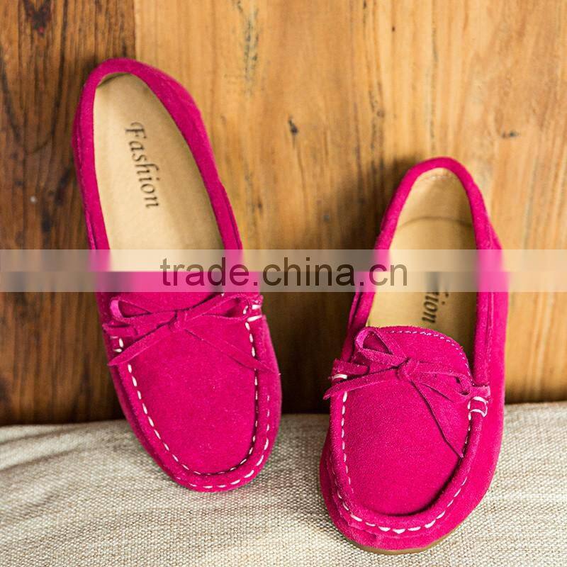 fashion boys leather casual shoes high quality for children, kids baby peas shoes sample from china factory