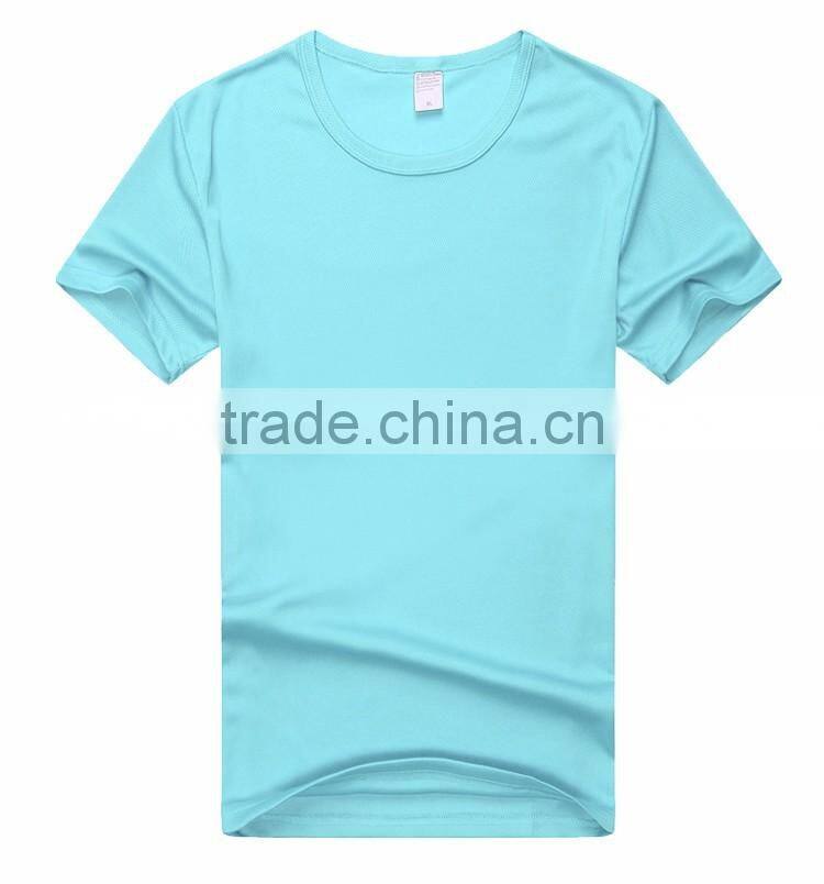 Factory price round neck cheap plain dyed cotton fitted t-shirts