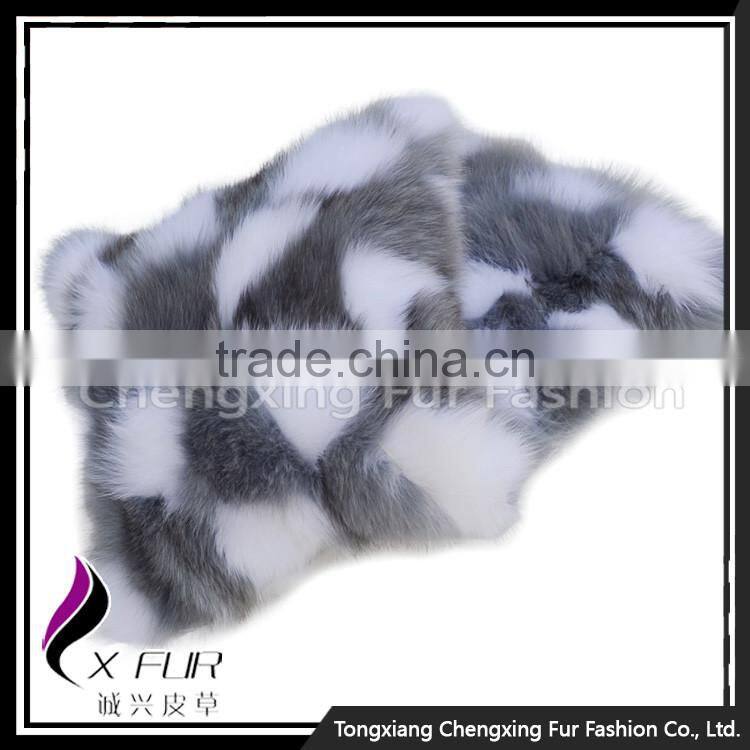 CX-D-33H New Arrival Seat Cover Fox Fur Cushion Cover Decorative Pillows Home Decor