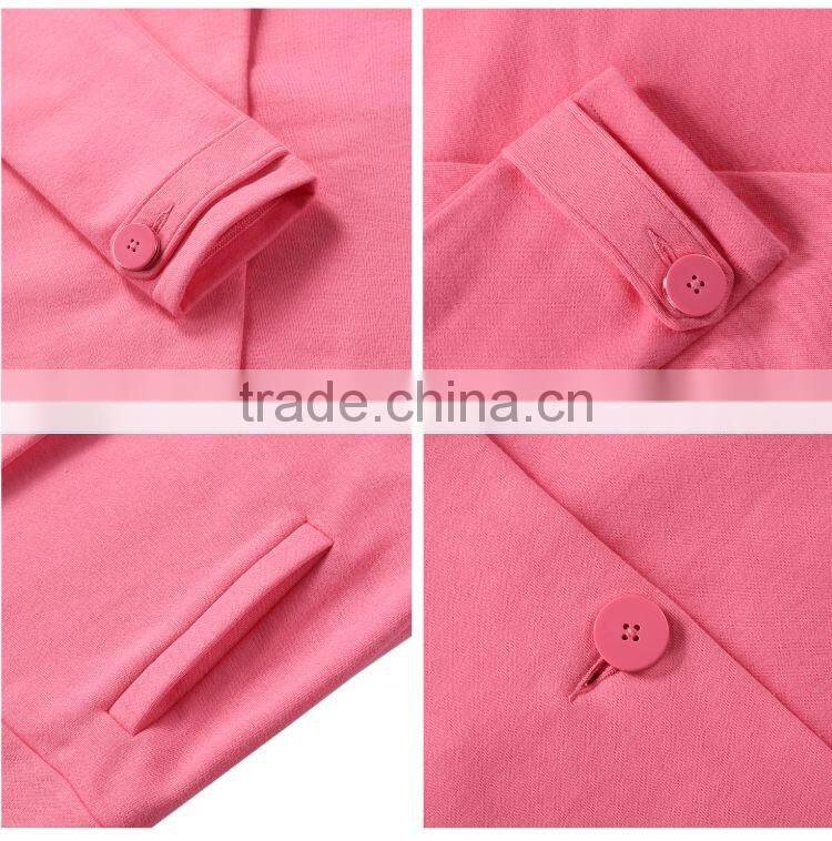 autumn outfit fashionable vigor single-breasted long-sleeved fleece jacket