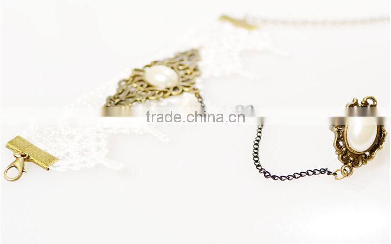 Lace bracelet ring sets antique women jewelry set wholesale