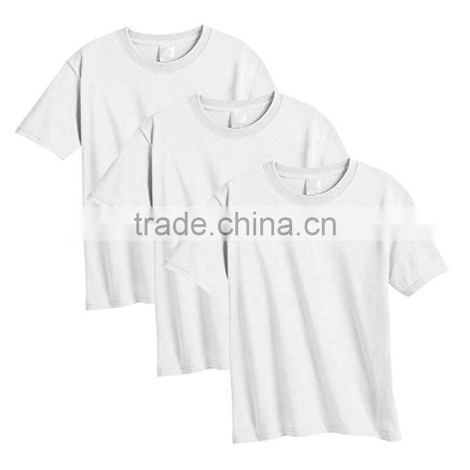 kids cotton t shirt printing custom blank white t shirt wholesale toddlers soft jerseys knit-collar