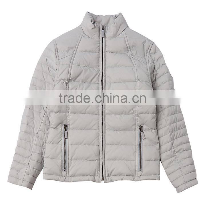 Kids Girls' Nylon Warm Quilted Padded Jacket