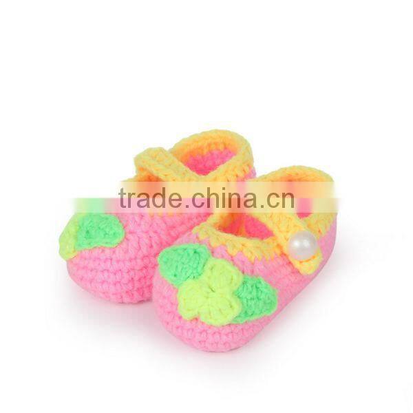 High Quality Fine Workmanship Hand Made Baby Crochet Wool Shoes