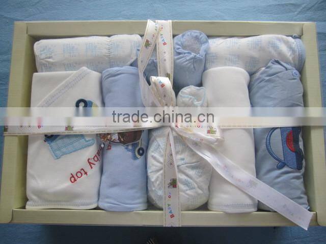 Wholesale Baby Gift Set 8 pcs Newborn Baby Clothes Set Breathable