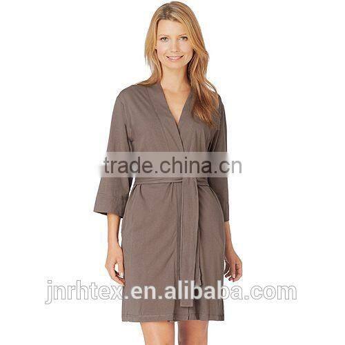 Mature women warm sexy bathrobe,cotton hotel bathrobe