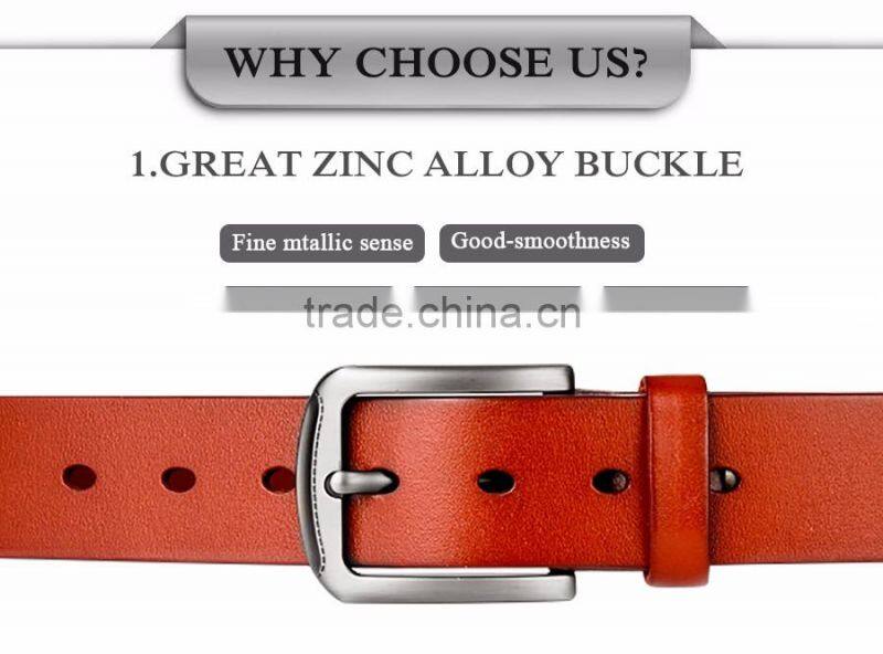 Custom Print Pure Leather Belts Classic Men's Cowhide Casual Jeans Belt