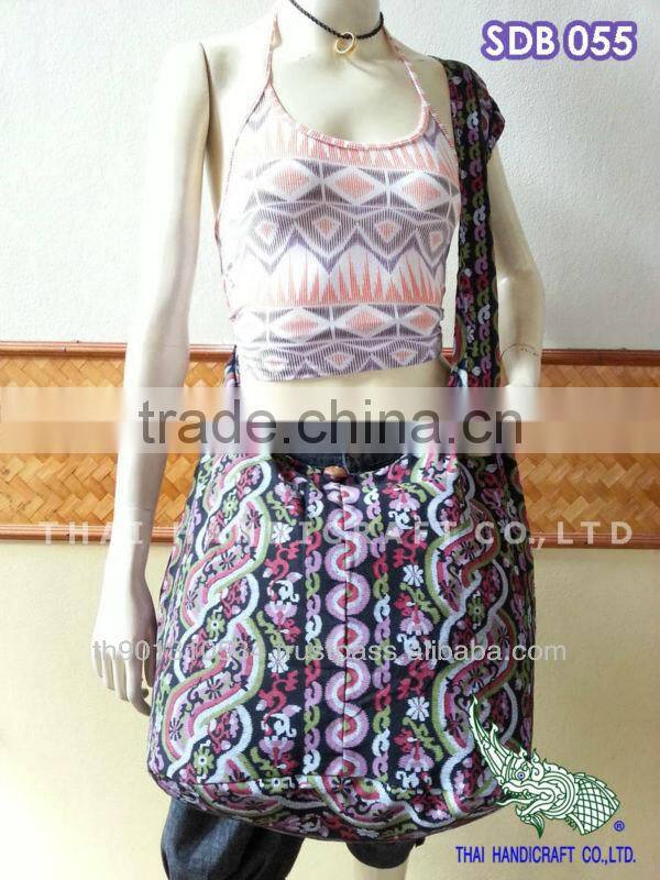 Large Cotton Shoulder Bag Hippie Boho Sling Crossbody