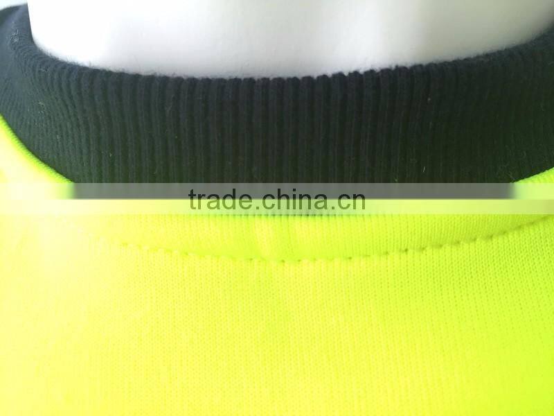80% polyester 20% cotton fleece high visibility jacket safety sweatshirt